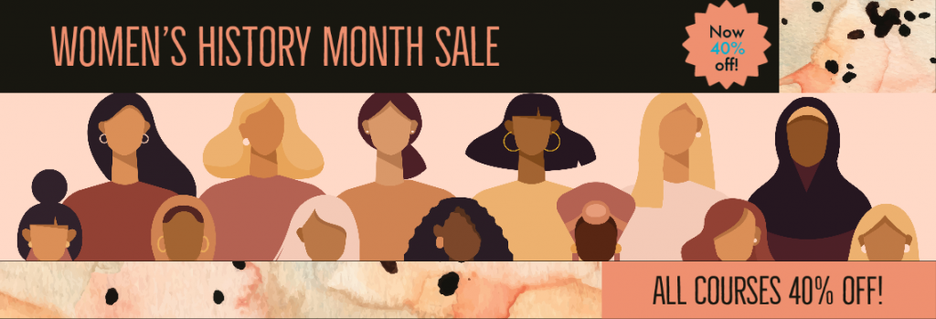 Women's History Month sale