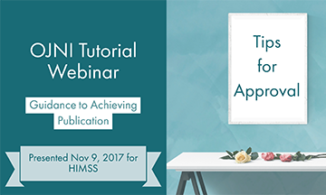 OJNI Tutorial Webinar for HIMSS: Guidance to Achieving Publication