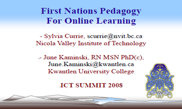 First Nations Pedagogy