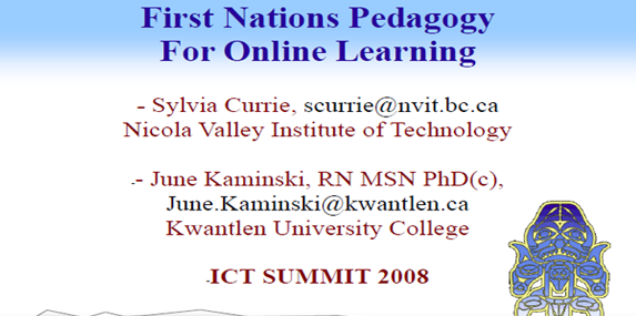 First Nations Pedagogy Online